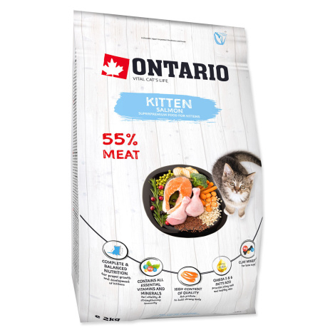 Ontario Kitten Salmon granule 2 kg