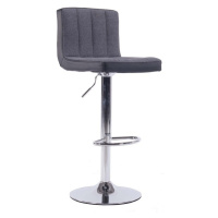 Barová židle, šedá / černá / chromovaná, hilda
