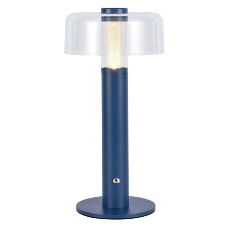 LED Stmívatelná dobíjecí stolní lampa LED/1W/5V 3000K 1800 mAh modrá Donoci
