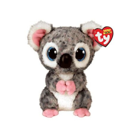 TY Beanie BOOS KARLI, 15 cm - šedá koala