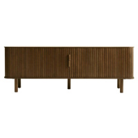 Hnědý TV stolek v dekoru dubu 56x160 cm Cavo – Unique Furniture