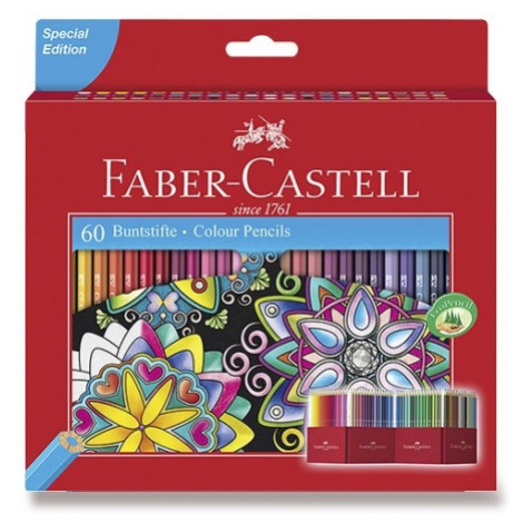 Pastelky Faber Castell šestiboké 60ks pap.krabička Faber-Castell