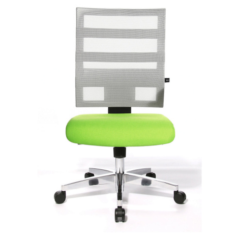 Topstar Kancelářská otočná židle X-PANDER, síťované opěradlo s elastickými gumovými páskami, bíl