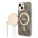 Kryt Guess Case + Charger Set iPhone 14 Plus 6,7" brown hard case 4G Print MagSafe (GUBPP14MH4EA