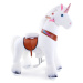 PonyCycle Mechanický jezdící kůň (na kolečkách) pro děti - jednorožec bílý varianta: Velikost 4