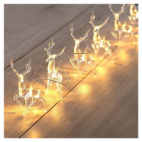 LED světelný řetěz ve tvaru sobů DecoKing Deer, 10 světýlek, délka 1,65 m