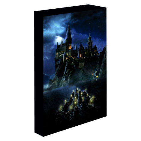 Obraz LED svítící 30x40, Harry Potter - Bradavice Pyramid