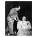 Fotografie On The Set, Alfred Hitchcock And Marlene Dietrich., (30 x 40 cm)