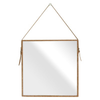 Čtvercové zrcadlo TOZAL s rámem z korku