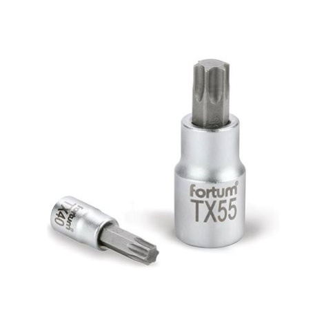 Fortum (4700727) hlavice zástrčná TORX, 1/2", TX 55, L 55 mm, CrV/S2