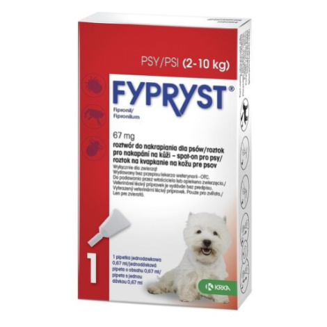 Fypryst Dogs spot-on pro psy 1x0.67ml KRKA