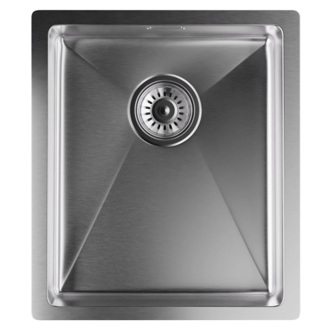 Klarstein TitanSteel Kuchyňský dřez 45 x 39 cm (DxŠ) s povrchem odolný vůči rzi, poškrábání a te