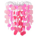 Näve Závěsné světlo 6008519, růžové dekorační prvky