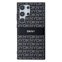 Zadní kryt DKNY PC/TPU Repeat Pattern Tonal Stripe pro Samsung Galaxy S24 Ultra, černá