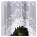 Dekorační oblouková krátká záclona na žabky BASTIA bílá 320x140 cm MyBestHome
