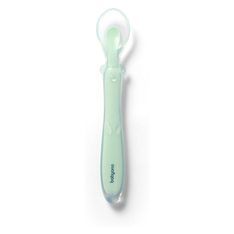 BABYONO Lžička silikonová - blue 6m+ - BABYONO Lžička silikonová - mint 6m+