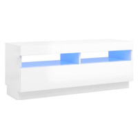 SHUMEE s LED osvětlením bílý s vysokým leskem 100 × 35 × 40 cm
