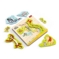 Dřevěná puzzle hračka Mickey Mouse Friends