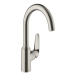 Dřezová baterie Hansgrohe Focus s otočným ramínkem vzhled nerezu 71802800