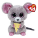 TY Beanie Boos SQUEAKER - myš se sýrem 15 cm