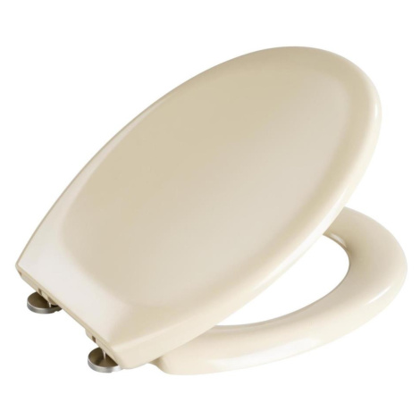 WENKO 18760100-WC sedátko OTTANA 37,5x44,5 cm béžová/stříbrná 18760100