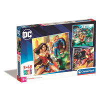Clementoni Puzzle 3x48 čtverec DC COMICS Justice League
