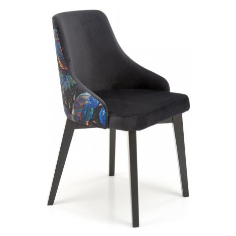 HALMAR Židle ENDO 57 cm černá/vícebarevná