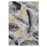Hanse Home Collection koberce Kusový koberec Flair 105612 Gold Leaves Multicolored – na ven i na