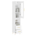 vidaXL Skříň highboard bílá 34,5 x 34 x 180 cm kompozitní dřevo