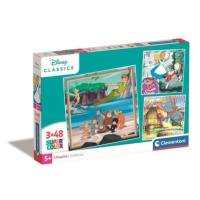 Clementoni Puzzle 3x48el čtverec Disney Classic 25302