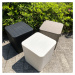 Zahradní úložný box / příruční stolek, šedá, IBLIS