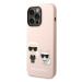 Karl Lagerfeld KLHMP14LSSKCI hard silikonové pouzdro iPhone 14 PRO 6.1" light pink Silicone Karl