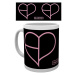Hrnek Black Pink - Heart Icon