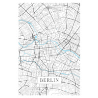 Mapa Berlin white, 26.7x40 cm