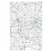 Mapa Berlin white, (26.7 x 40 cm)