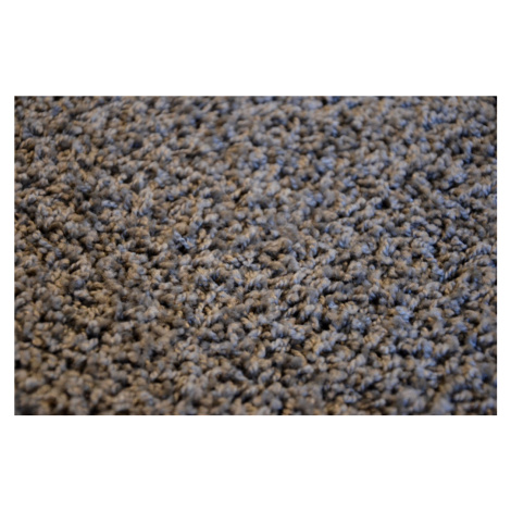 Koberec color shaggy - šedá - obdélník - 120 x 170 cm