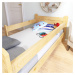 STA Dětská postel z masivu Jan 160x80 cm, Přírodní borovice