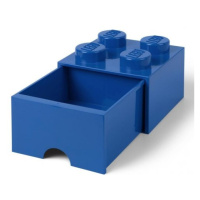 LEGO úložný box 4 s šuplíkem - modrá