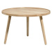 Kulatý konferenční stolek z dubového dřeva v přírodní barvě ø 70,5 cm Ebern – Villa Collection