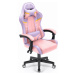Herní židle HC-1004 růžovo-fialová