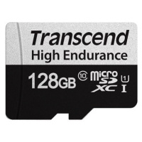 Transcend microSDXC 128GB 350V + SD adaptér