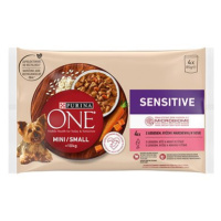 Purina ONE Mini Dog Sensitive Multipack losos ve šťávě 4 × 85 g