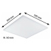 PAULMANN Velora LED Panel 595x595mm 34 W bílá mat 798.18