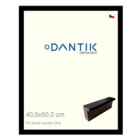 DANTIK rámeček 40 × 50, FC černý vysoký plexi čiré