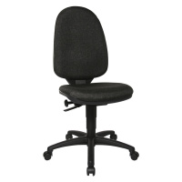 Topstar Standardní otočná židle, bez područek, opěradlo 550 mm, podstavec černý, látka antracito