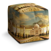 Sablio Taburet Cube Taj Mahal: 40x40x40 cm