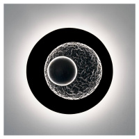 Holländer Nástěnné svítidlo Urano LED, hnědočernostříbrná, Ø 60 cm, železo