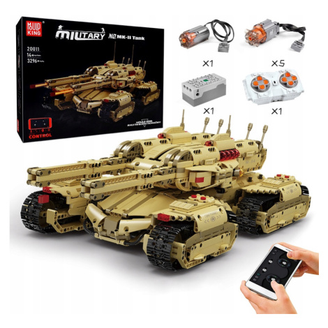 Mould king Technic Rc Mammoth Tank Model Stavebnice stavebnic Hračky