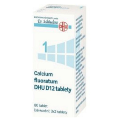 No.1 Calcium fluoratum DHU D12 80 tablet Dr. Schüsslera