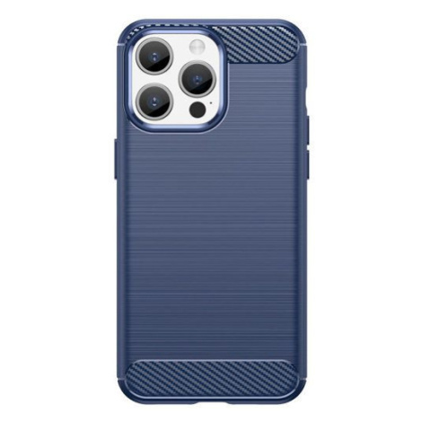 Carbon silikonové pouzdro na iPhone 15 PRO MAX 6.7" Blue